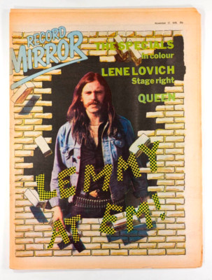 LEMMY AT EMI Motorhead LENE LOVICH Queen THE SPECIALS vtg RECORD MIRROR magazine