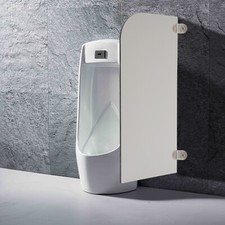Urinal Screen Toilet Partition, Wall-Mounted Men Urinal Partition Screen, Urinal