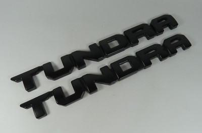 14-24 Toyota Tundra Emblems Front Door Black Badges Nameplate Sign Symbol Logo