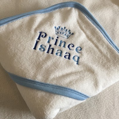 embroidered baby towels hooded