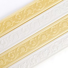 2Pcs 69 8cm Selbstklebend Wand Sockelleiste Bordüre 3D Muster Sticker Heim Adorn