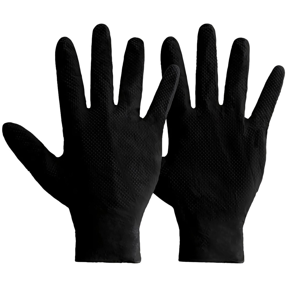 Nitrile Gloves Ideall Nitrile Moto Xl Mercator Ideall Grip Black