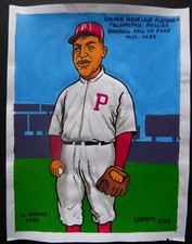 Cuban Drawing GROVER CLEVELAND ALEXANDER Baseball Hall of Fame PHILLIES Cuba Art