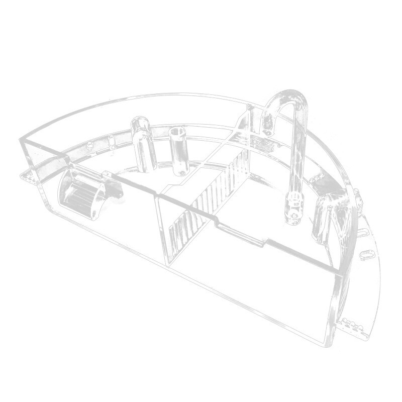 Aquarium Box Filter Small Waterfall Circulating Purify Water Round Fish