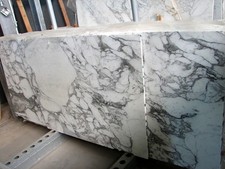 Arabescato Tischplatte Marmorplatte weiss Arbeitsplatte EXTRA dünn  12mm Stein