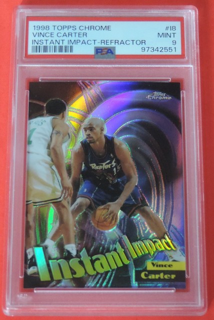 Vince Carter 1998 Topps Chrome Refractor