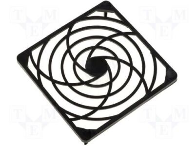 Lüftergitter 80x80 mm 80mm Lüfter Gitter Kunststoff Nippel Befestigung