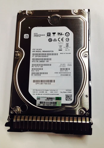 Compatible HPE 846520-001 861744-B21 4TB 7.2K SATA Midline 512e 6G 3.5" HDD - Picture 2 of 2