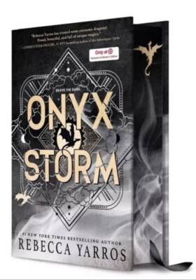 REBECCA YARROS ONYX STORM TARGET COLLECTORS EDITION WITH SIGNED DRAGON BOOKPLATE