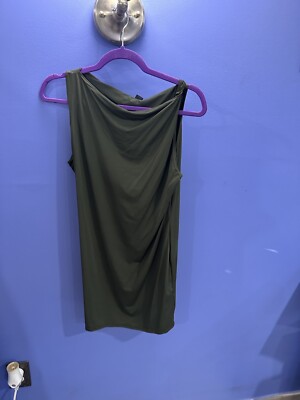 Khaki Green Slinky Dress | eBay