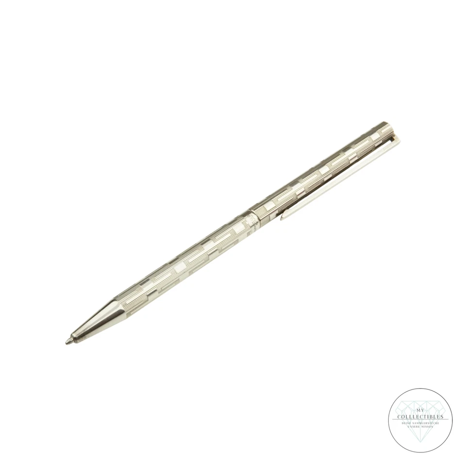 S.T. Dupont Classique Kugelschreiber Silber Drehmechanik mit Box & Garantiekarte - Bild 3 von 4