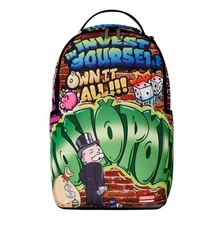 Sprayground BRAND NEW Monopoly Man Graffiti Sprayground Backpack