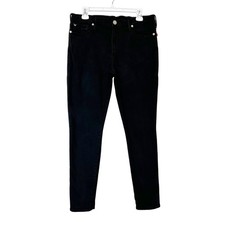 True Religion Halle Mid Rise Super Skinny Jeans Women's 32 Black