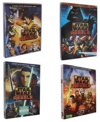 STAR WARS REBELS COMPLETE SERIES SEASONS 1-4  4-DVD NEW