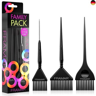 FRAMAR Foil It Variety Color Brush Set by Foil It Einfarbig, 3 Unidad (Paquete