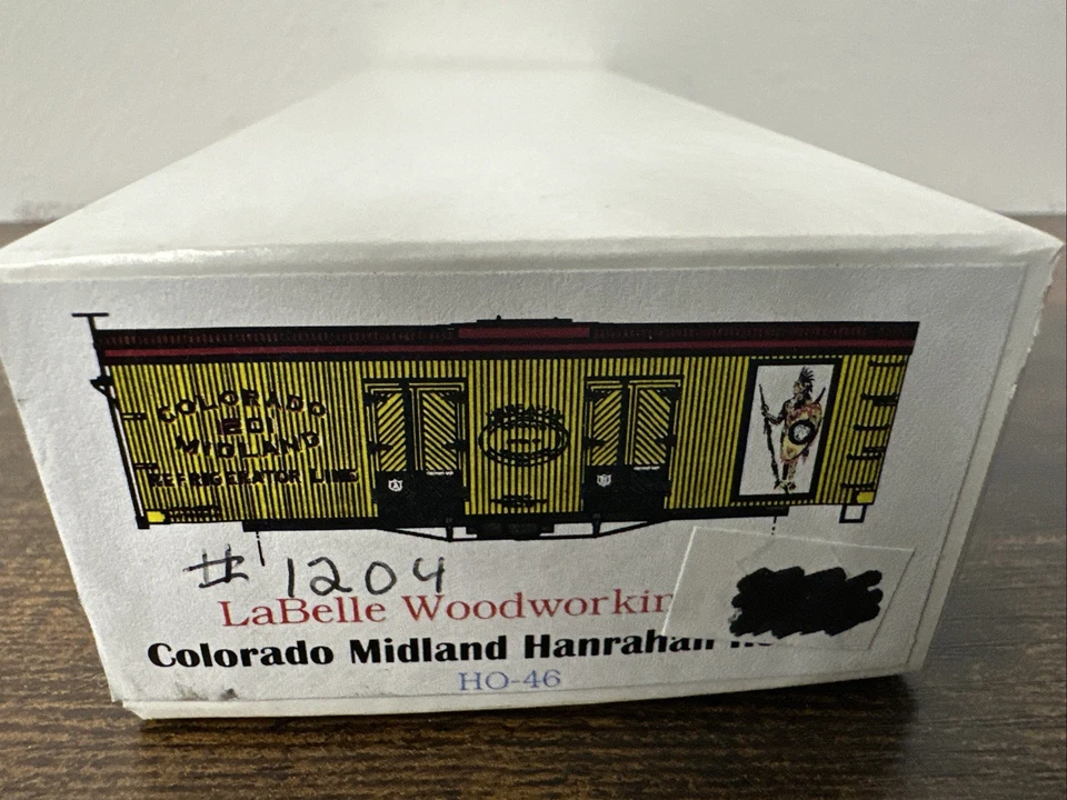 LaBelle Woodworking Kit #HO-46 Colorado Midland Hanrahan Reefer #1204 Pro-Built! - Image 2 of 4