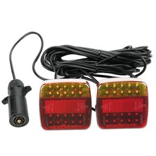 Magnetic Trailer Lights 7 Pin Led Tow Light Kit 24ft Cable Brake Turn 12v Magnetic Trailer Lights 7 Pin Led Tow Light Kit 24ft Cable Brake Turn 12v
