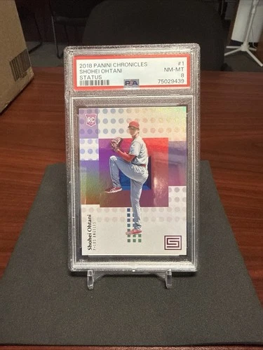 2018 Panini Chronicles Status Shohei Ohtani Rookie #1 PSA 8 Los Angeles Angels