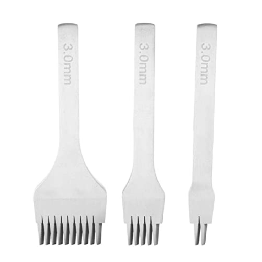 Haofy Punch Cuoio Professionale: Scalpello a Diamante per Cuciture a Mano