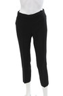 Theory Womens Elastic Waistband Pleated Straight Leg Crepe Pants Black Size 00 — photo 1