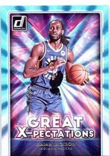 2021-22 Donruss #23 Isaiah Jackson Great X-pectations Holo Teal Laser