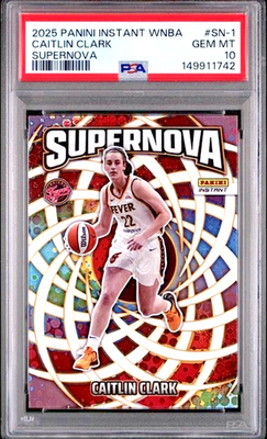 #ad PSA 10 Caitlin Clark 2025 Panini Instant WNBA SUPERNOVA #1 PR 3655 $250.00