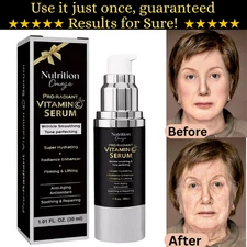 Vitamin C Serum for Women over 70 Niacinamide, Vitamin C, Hyaluronic Acid.
