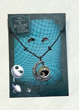 The Nightmare Before Christmas Necklace and Earrings Set NEW, Jack Skellington