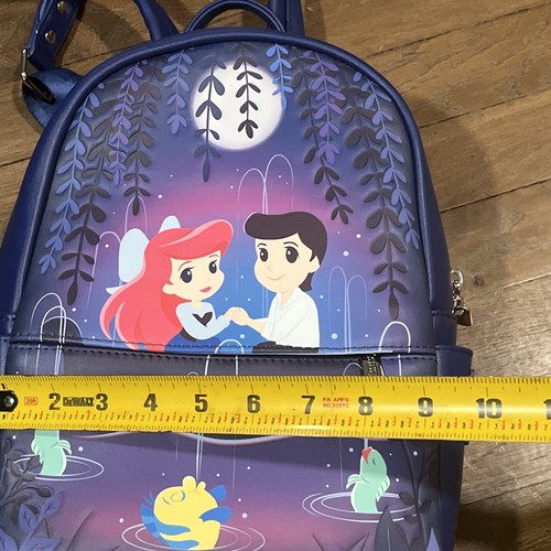Disney Loungefly Mini Backpack The Little Mermaid Gondola Scene Ariel Brand - Picture 5 of 9