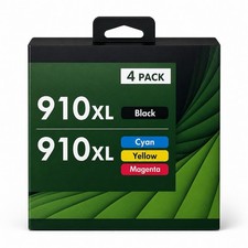 4PACK 910XL Ink Combo W/Chip for HP OfficeJet Pro 8010 8015 8020 8022 8025 8028