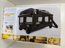 Sherpa Ultimate On Wheels Pet Carrier Large L Dogs Cats 22 lbs Airline Approved