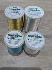 Madeira Metallic  Embroidery Machine Thread 4 X spools  No 40