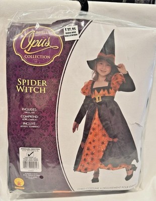 Kids Girls - Rubies Opus Collection Spider Witch Halloween Costume Size Medium 