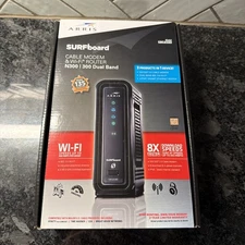 ARRIS SURFboard SBG6580 DOCSIS 3.0 Cable Modem WiFi Router Combo (Open Box)