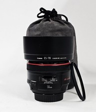 Canon EF 50mm f/1.2 L USM Lens 50.2 S/N 763899 72MM FILTER