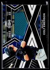 2023 Panini Elite EE #FR-CEM Colt Emerson First Round Materials Platinum