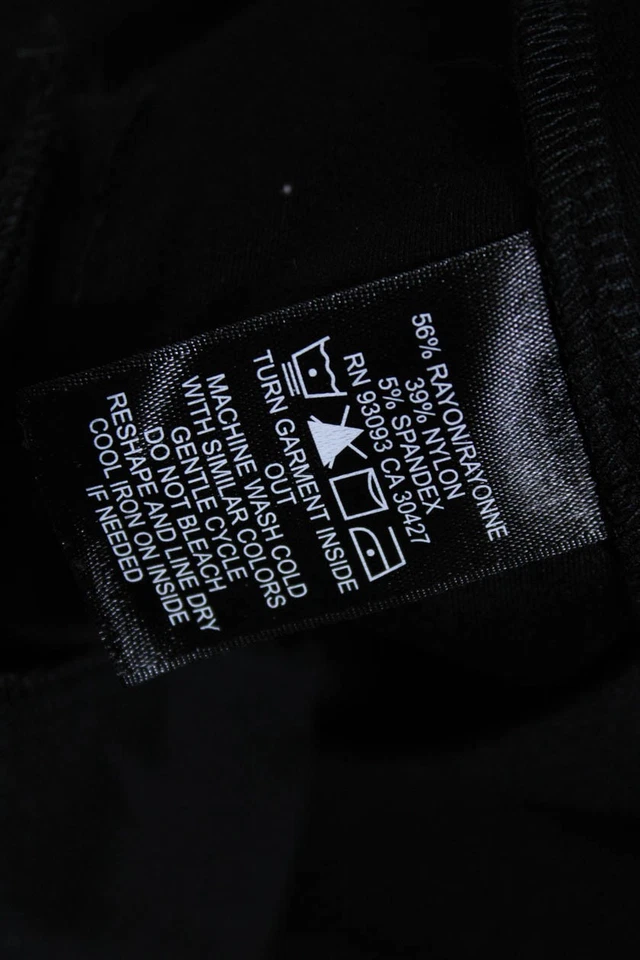 Pantalones Nic + Zoe para mujer 2 bolsillos cintura elástica tiro medio pierna recta negros talla M Foto 4 de 4