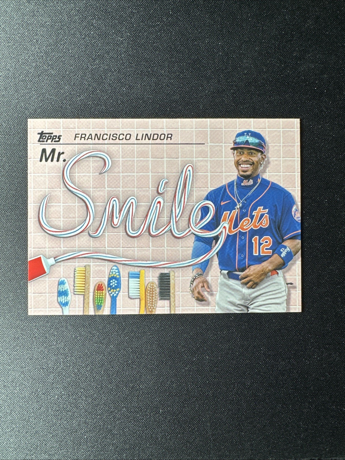 2023 Topps Series 1 Francisco Lindor AKA Mr. Smile #AKA-8 Mets
