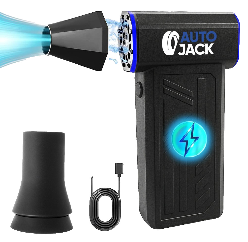 Autojack Mini Jet Blower 130000RPM Cordless Air Duster 60m/s USB-C Turbo