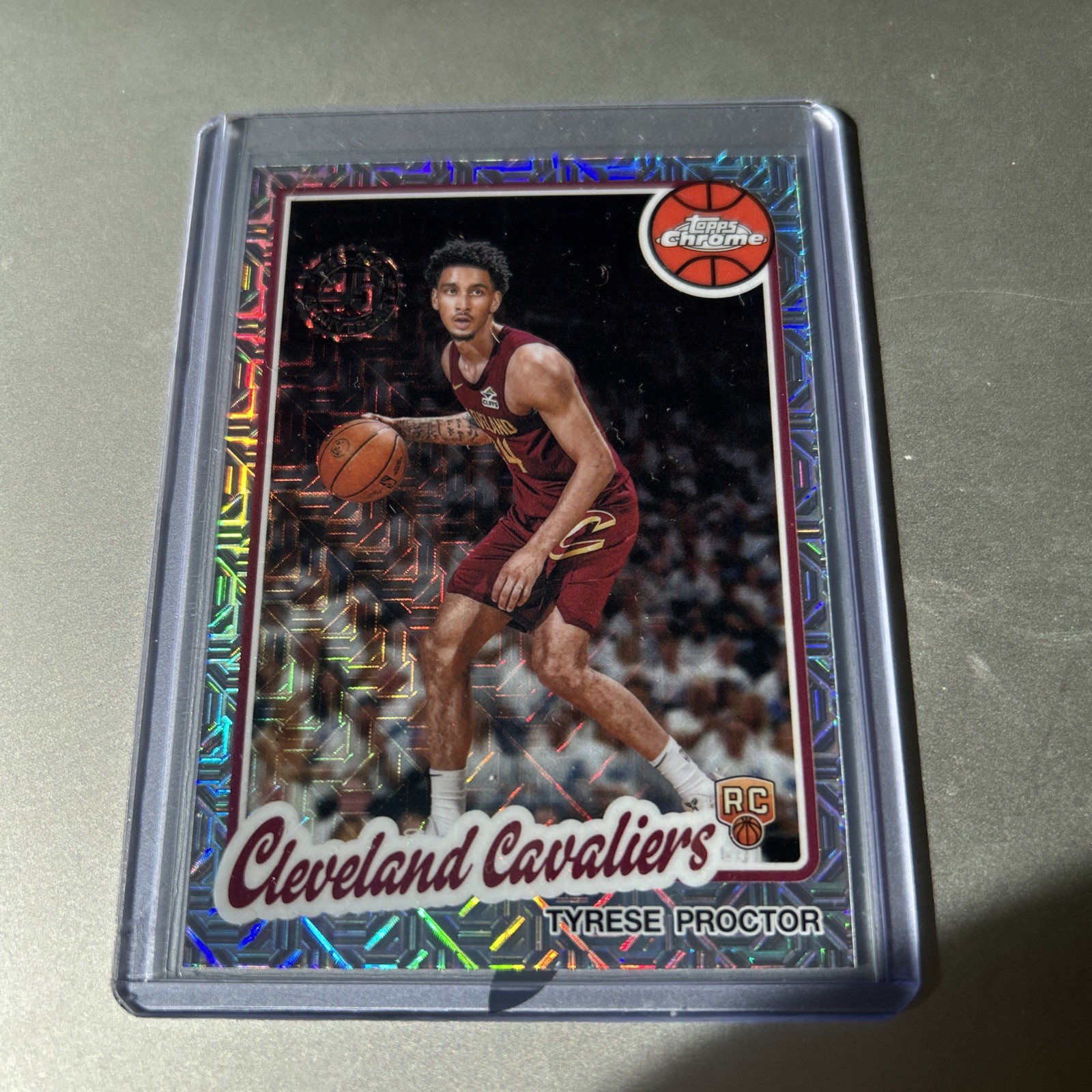 2025 Topps Chrome # TC-TP TYRESE PROCTOR RC ROOKIE SILVER PACK MOJO CAVALIERS