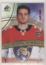 2020-21 SP Game Used Authentic Rookies Golden Burst /299 Chase Priskie #198 0gn4