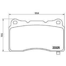 Satz Bremsbeläge Bremsklötze vorne für Tesla Model S 5YJS Roadster | 24260560