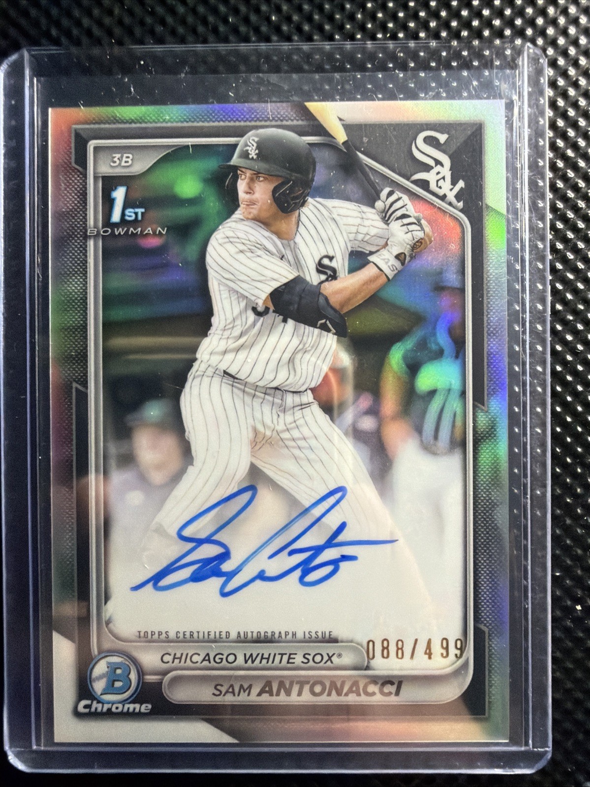 2024 Bowman Draft Chrome SAM ANTONACCI 1st Bowman REFRACTOR Autograph /499 AUTO