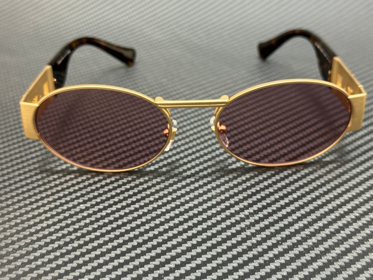 VERSACE VE2264 100284 Matte Gold Pink Unisex 56 mm Sunglasses thumbnail 2