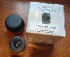 Rokinon 35mm F2.8 Auto Focus Full Frame Camera Lens Sony E Mount