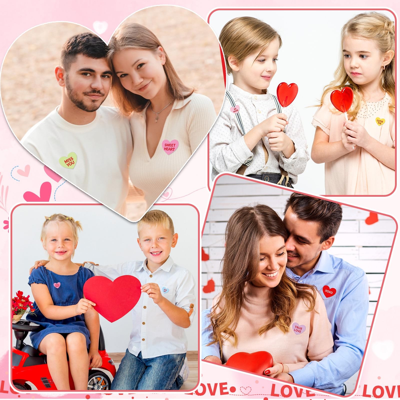 DTOFOOT 36 Pcs Valentine's Day Pins Acrylic Conversation one size, Multicolor  thumbnail 6