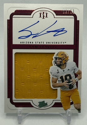 #ad #ad 2025 National Treasures Collegiate Sam Leavitt RPA 11 ASU #105 FOTL Auto $299.99