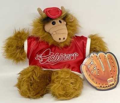Vintage ALF Burger King Hand Puppet Plush Baseball ORBITERS Jersey Shirt.