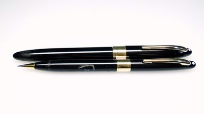 Sheaffer Vintage White Dot Snorkel Pen & Pencil Set 14K Nib Estate Lot