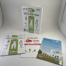 Nintendo Wii Fit Plus Game Disc and Manual 2009 Rated E Complete In Box